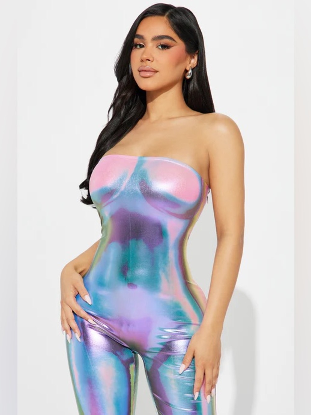 Fashion Nova Body On Me Jumpsuit Purple Women’s Body Suit Size XL